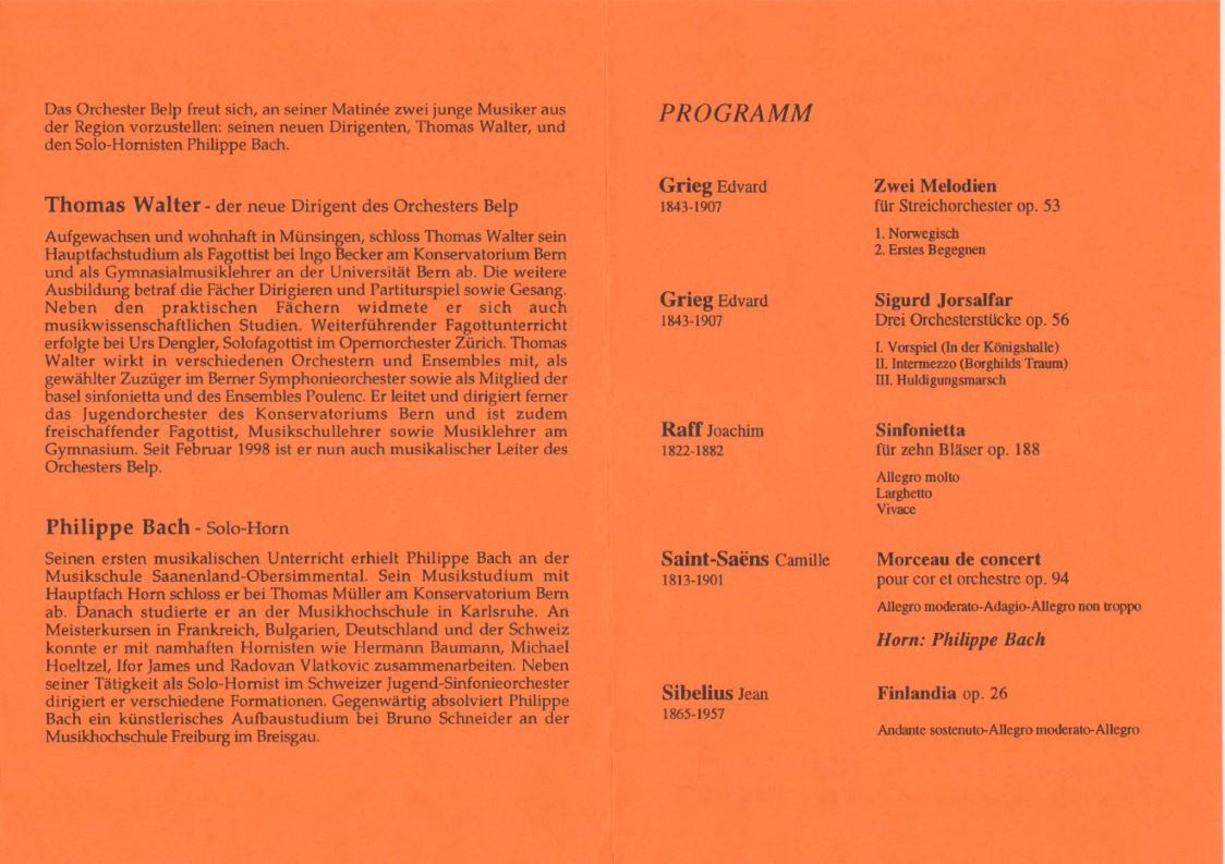 Sommerkonzert 1998 Thomas Walter