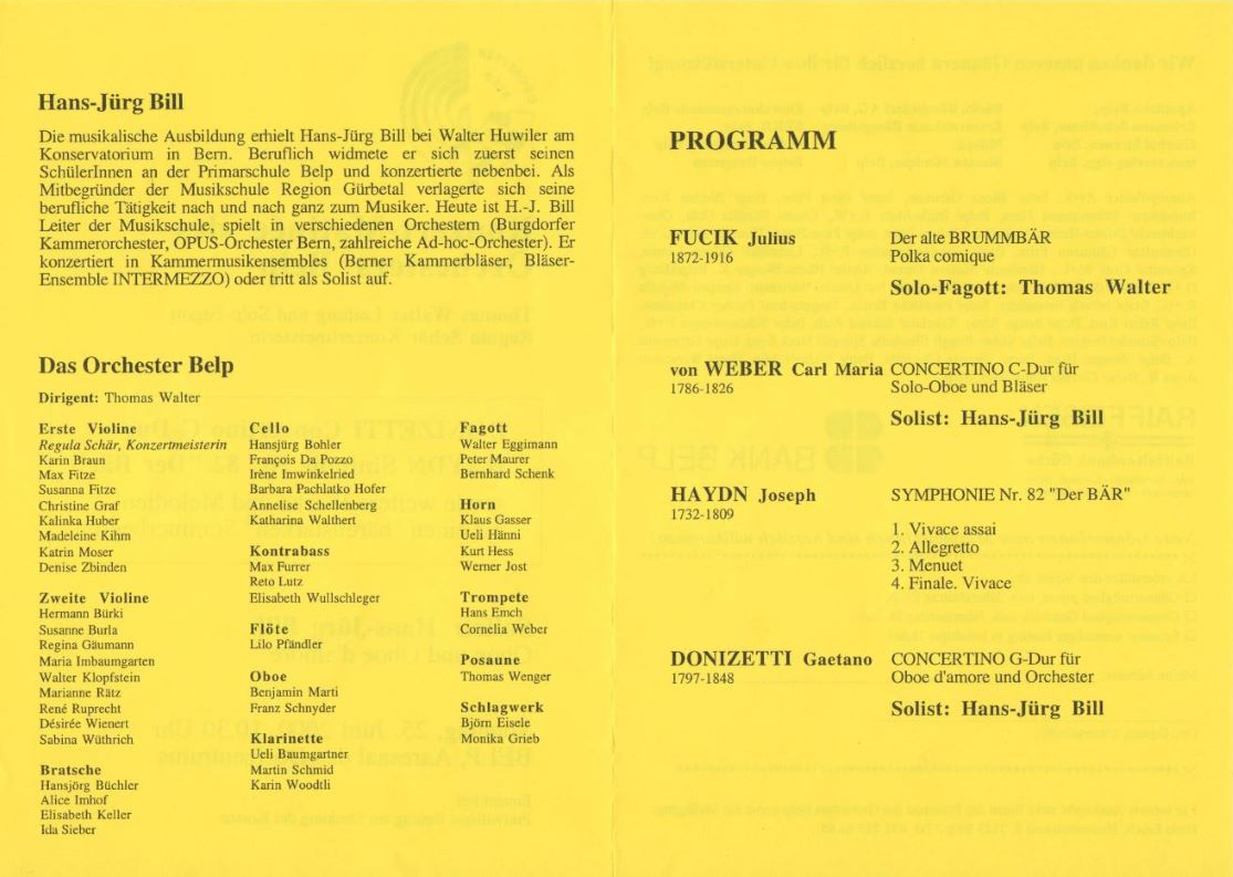 Sommerkonzert 2000 Thomas Walter