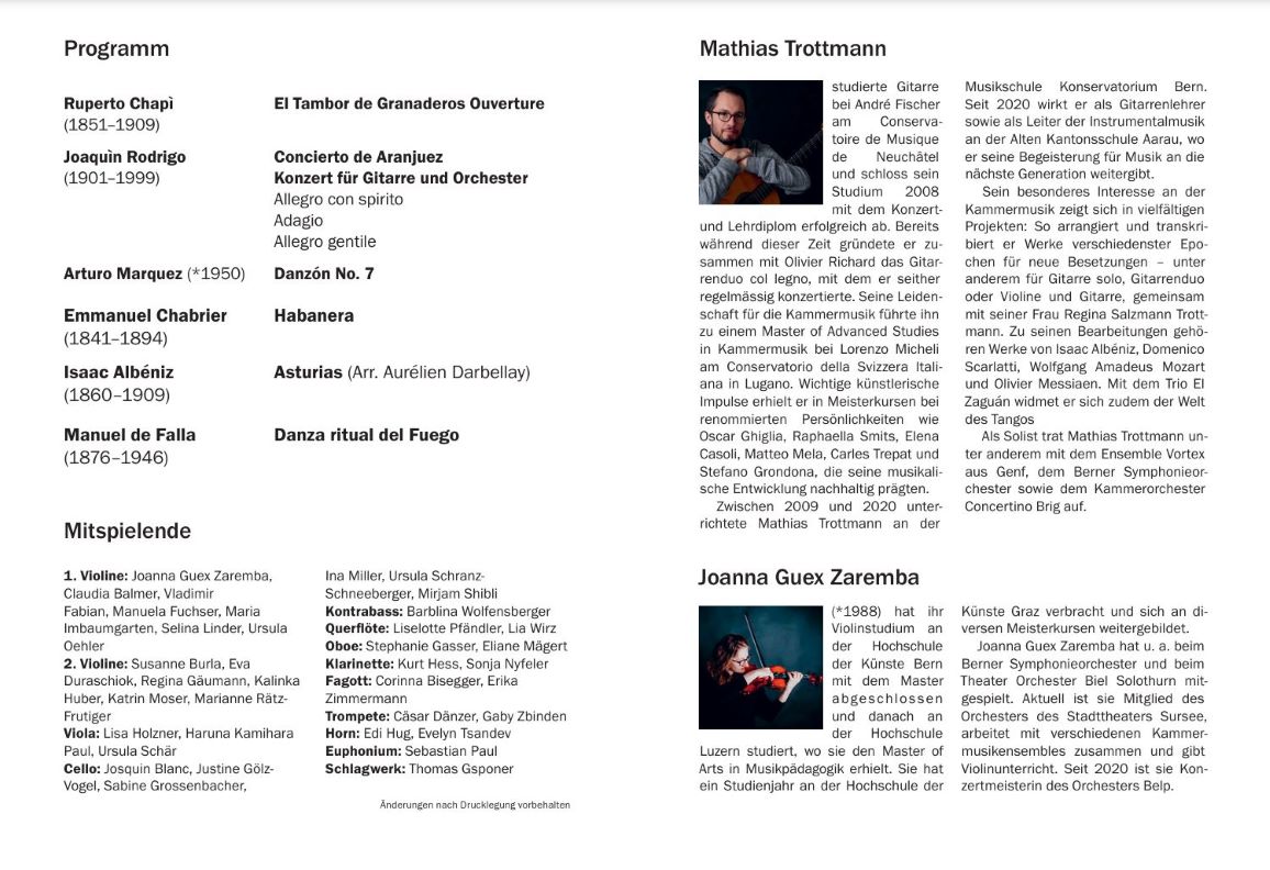 Sommerkonzert 2025 Aurélien Darbellay